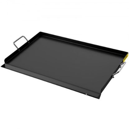 Picture of VEVOR Stainless Steel Griddle,36" x 22" Universal Flat Top Rectangular Plate, BBQ Charcoal/Gas Non-Stick Grill with 2 Handles and Grease Groove with Hole?Grills for Camping, Tailgating and Parties