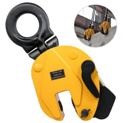 Picture of VEVOR 0.8T Plate Clamp 1763Lbs Plate Lifting Clamp Jaw Opening 0.6 inch Vertical Plate Clamp for Lifting and Transporting