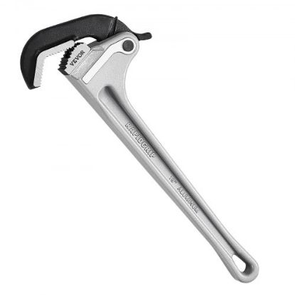 Picture of VEVOR 36-Inch Cast Steel Straight Pipe Wrench Ideal for 2” to 3-1/2” Pipe Adjustable Plumbing Pipe Wrench Heavy Duty 5” Jaw capacity Plumbers Pliers Tool