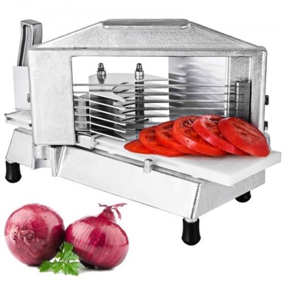 Picture of VEVOR Commercial Tomato Slicer 3/8" Heavy Duty Tomato Slicer Tomato Cutter with Built in Cutting Board for Restaurant or Home Use