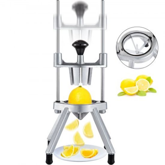 Picture of VEVOR 8-Section Commercial Easy Wedger Stainless Steel Blade Fruit Lime Slicer, Lemon Cutter 8 Wedges for Bar Restaurant