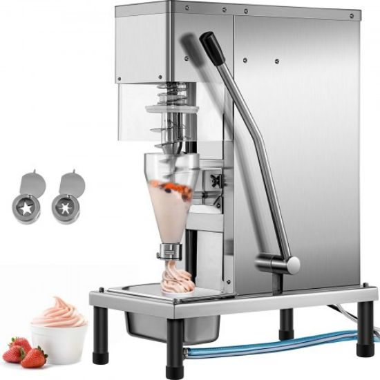 Picture of VEVOR 110V Frozen Yogurt Blending Machine 750W, Yogurt Milkshake Ice Cream Mixing Machine 304 Stainless Steel Construction, Professional Commercial Kitchen Equipment