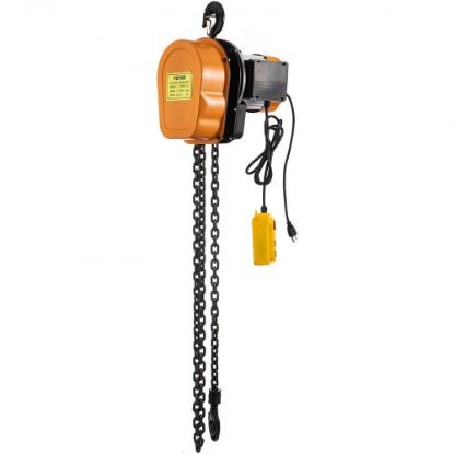 Picture of VEVOR Electric Chain Hoist 230kg Capacity Electric Winch 507lbs with 98ft/30m Length Steel Wire Rope Remote Control Crane Overhead Electric Trolley with Pulley System 110 Volts 1 Phase