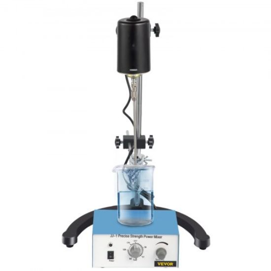 Picture of VEVOR Electric Overhead Stirrer Mixer 0-3000 RPM Overhead Stirrer Mixer 100W Overhead Stirrer 0-120 Minutes for Lab Mechanical Mixer