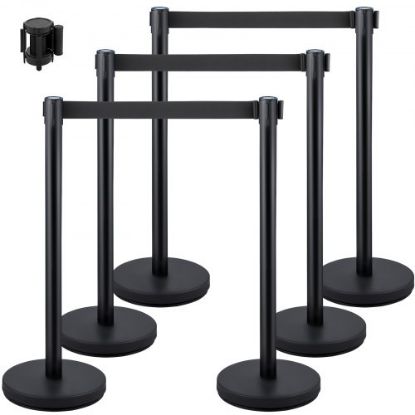 Picture of VEVOR 38 Inch Stanchion Posts Queue, Red Velvet Rope (3, Gold)