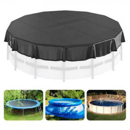 Picture of VEVOR Pool Safety Cover Fits 16x32ft Rectangle Inground Safety Pool Cover Green Mesh with 4x8ft Center End Steps Solid Pool Safety Cover for Swimming Pool Winter Safety Cover