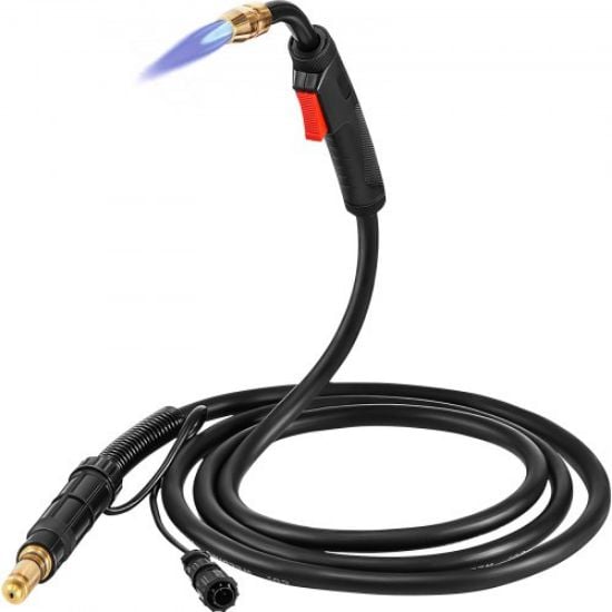 Picture of VEVOR Mig Welding Gun 250Amp 15Ft, fit for Torch Welder Gun Miller Welding Gun M-25 Welding Torch Stinger Replacement fit for Miller M-25 Part Number 169598 fit 0.030"-0.035" Wire