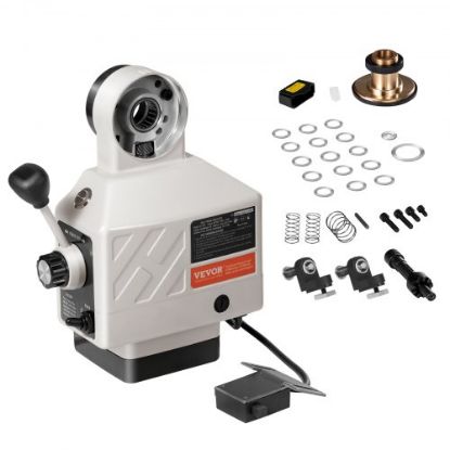 Picture of VEVOR X-Axis Power Feed for Milling Machine, 150 in-lb Torque, 0-200RPM Adjustable Rotate Speed 120V Power Table Feed Mill Feeder, for Bridgeport Some Knee Type Mills with a 5/8" End Shaft Diameter