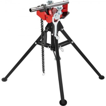 Picture of 6" Tripod Pipe Chain Vise Stand w/ Steel Legs & Rubber Mounts bib