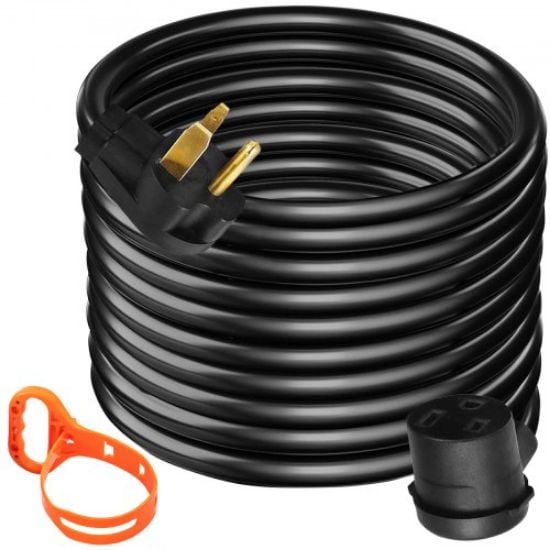 Picture of VEVOR Welder Extension Cord 40Amp 25ft 250V, Welding Power Cord with NEMA 6-50 Plug 8 Gauge 3 Prong for MIG,Lincoln,Plasma,Miller,TIG