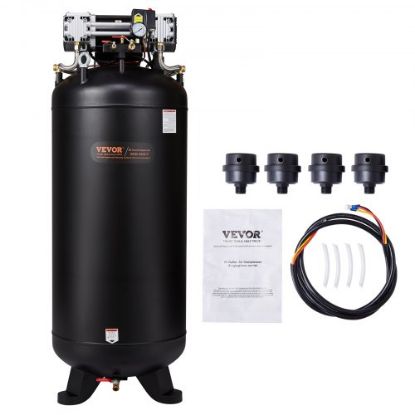 Picture of VEVOR Air Compressor 6.6 Gallon, Portable Air Compressor 1 HP, Oil Free Air Compressor Steel Tank 750W, Pancake Air Compressor 115 PSI, Ultra Quiet Compressor for Home Repair, Tire Inflation