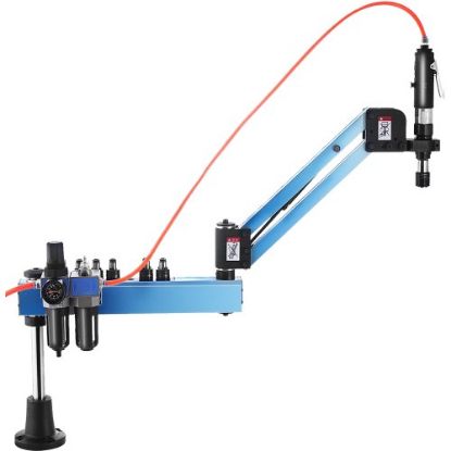 Picture of VEVOR Pneumatic Tapping Machine, M3-M12 Tap Collets 1200mm 360° Multi-directions Pneumatic Air Tapper Universal Flexible Arm Drilling Threading Machine