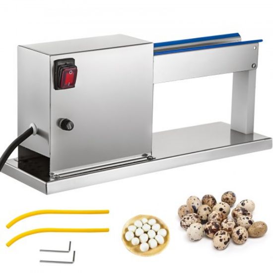 Picture of VEVOR Quail Egg Peeler Machine 60KG/H Quail Egg Sheller 25W Quail Egg Sheller Automatic Quail Egg Peeling Machine Stainless Steel Bird Egg Peeling Machine for Boiled Quail Egg