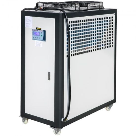 Picture of VEVOR Water Chiller 15Ton, Capacity Industrial Chiller 15Hp, Air-Cooled Water Chiller, Finned Condenser, w/ Micro-Computer Control, Stainless Steel Water Tank Chiller Machine for Cooling Water