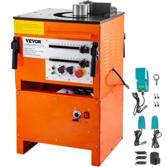 Picture of VEVOR Hydraulic Rebar Bender, 3000W Electric Rebar Bender, 0.24''-1.26''/6-32 mm Max Rebar Diameter, Rebar Steel Bender, Bending Machine For Bending Rebar, Steel Bar, Steel Rod