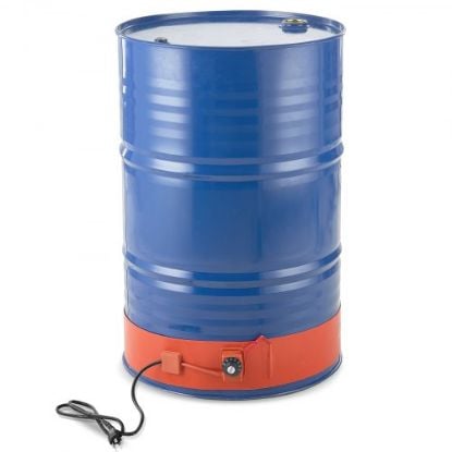 Picture of VEVOR Drum Heater Cover,55 Gal Drum Heater Blanket 145° F Adjustable Oil Pail Heater Band 5kg 84inch Barrel Heater with Temperature Controller, Oxford Cloth, Top Cover, for Oil Drum, 1.3KW, 120V