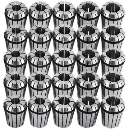 Picture of VEVOR 25 Pcs Collet Set ER32 Collet Chuck 1/16 inch-3/4 inch Holder Spring Collet Set for CNC Engraving Machine & Milling Lathe Tool (ER32)