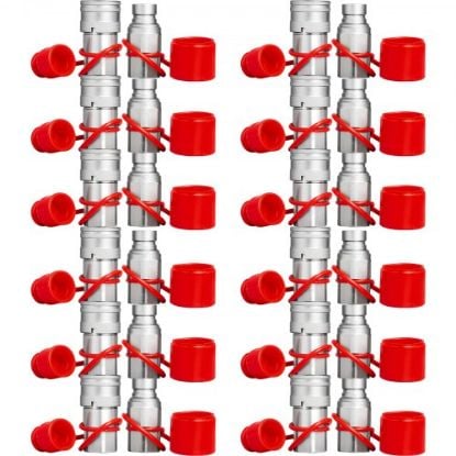 Picture of VEVOR Hydraulic Quick Connect 1/2 Body with 1/2" NPT Thread Hydraulic Coupler 4 Pairs Hydraulic Coupling Quick Connect 45.5 L/min Hydraulic Quick Coupler (ISO 16028)