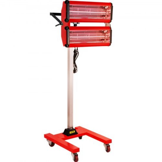 Picture of VEVOR 2000W Baking Infrared Paint Curing Lamp Short Wave Infrared Heater Car Bodywork Repair Paint Dryer/Stand