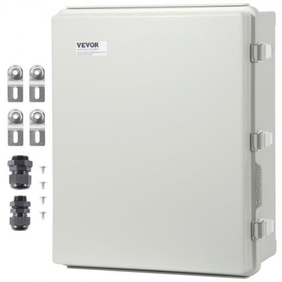 Picture of VEVOR NEMA Steel Enclosure, 16 x 12 x 8'' NEMA 4X Steel Electrical Box, IP66 Waterproof & Dustproof, Outdoor/Indoor Electrical Junction Box, with Mounting Plate