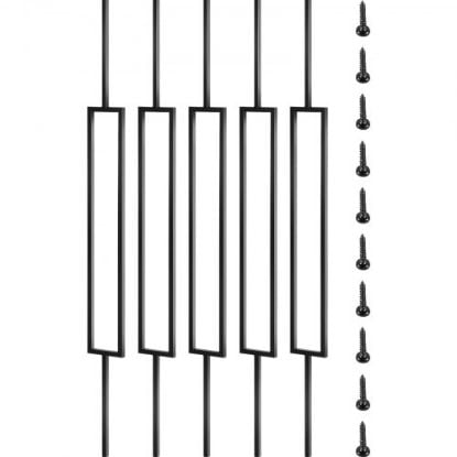 Picture of VEVOR Deck Balusters, 16 Pack Metal Deck Spindles, 29.5"x1" Staircase Baluster with Screws, Aluminum Alloy Deck Railing for Wood and Composite Deck, Stylish Baluster for Outdoor Stair Deck Porch