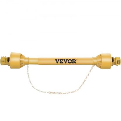 Picture of VEVOR PTO Shaft, 1-3/8" PTO Drive Shaft, 6 Spline Both Ends PTO Driveline Shaft, Series 4 Tractor PTO Shaft, 31.5"-41" Brush Hog PTO Shaft, Yellow PTO Shaft w/Slip Clutch for Bush Hog/Finish Mower