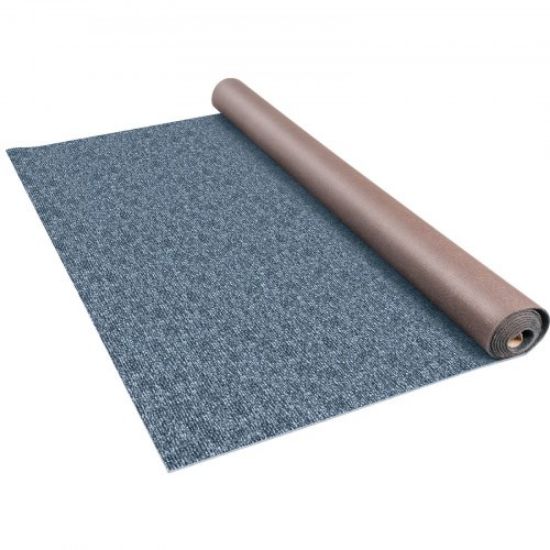 Picture of VEVOR Marine Carpet, 6 x 23 ft Boat Carpeting, Charcoal Black Marine Grade Boat Carpet, Indoor/Outdoor Marine Carpeting w/ Water-proof TPR Backing, Water-proof Carpet Roll for Home, Patio, Porch, Deck