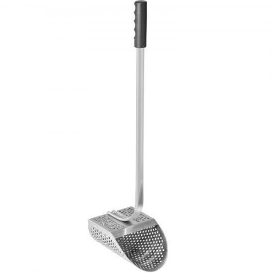 Picture of VEVOR Metal Detector Sand Scoop, Stainless Steel Metal Detecting Beach Scoop Scoops, 10 MM Hole Beach Metal Detector Scoop Shovel, w/ Stainless Steel Handle Pole, for Metal Detecting Treasure Hunting