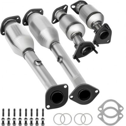 Picture of VEVOR Catalytic Converter Compatible with 2002, 2003, 2004, 2005, 2006 Toyota Camry & Solara 2.4L, High Flow Cat Stainless Steel Cat Converter with Gasket Kit Exhaust Manifold (OBD III Compliant)