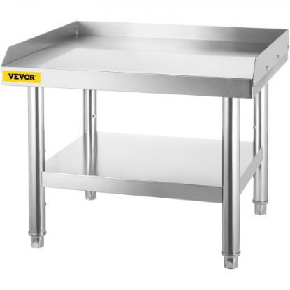 Picture of VEVOR Stainless Steel Equipment Grill Stand, 48 x 30 x 24 Inches Stainless Table, Grill Stand Table with Adjustable Storage Undershelf, Equipment Stand Grill Table for Hotel, Home, Restaurant Kitchen