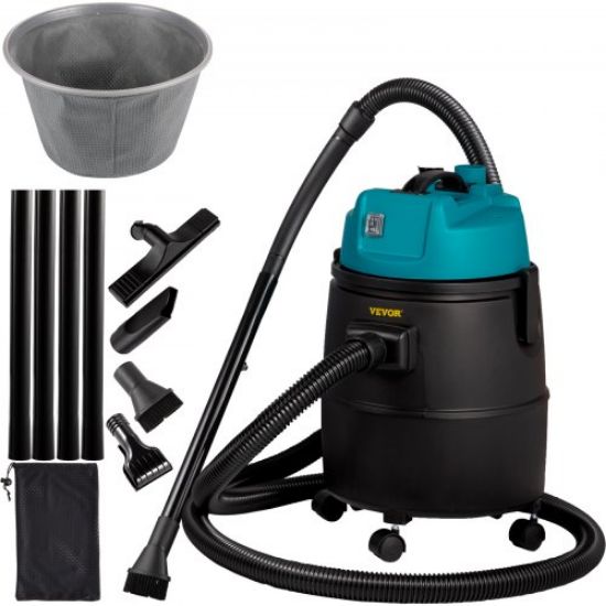 Picture of VEVOR Pond Vacuum Cleaner, 1400W Motor in Continuous Intermittent Cycle, 120V Motor w/15 ft Electric Wire, 4 Brush Heads, 4 Extended Tubes, 1 Filter Bag for Multi-use Cleaning Above Ground