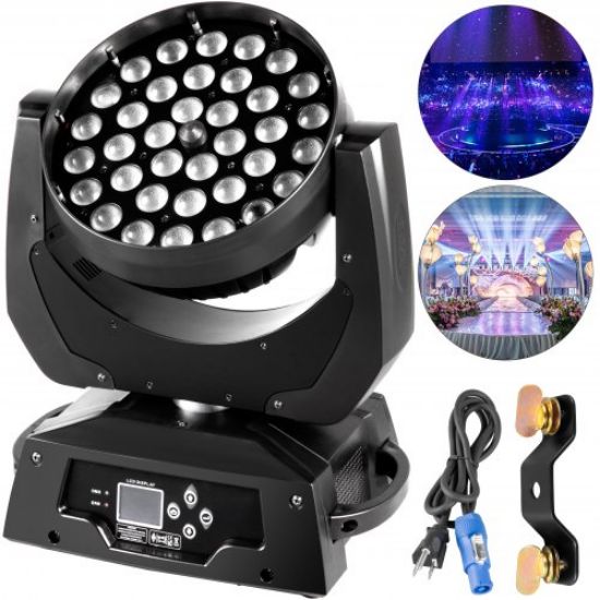 Picture of 36 X 10w Rgbw (4in1) Led Zoom Moving Head 360w Wash Stage Light Dmx 13ch