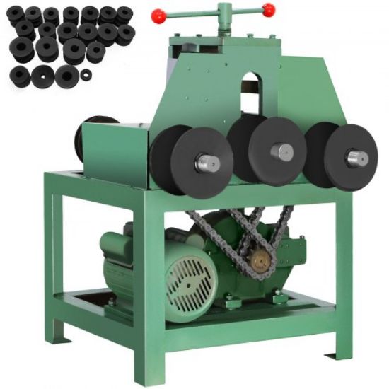 Picture of VEVOR Electric Pipe Tube Bender, 1500W Electric Tube Roller Bender Tool, Multi-function Pipe Bender Machine with 9 Round and 8 Square Die Set for Thin-wall Circular Square Tube Bending