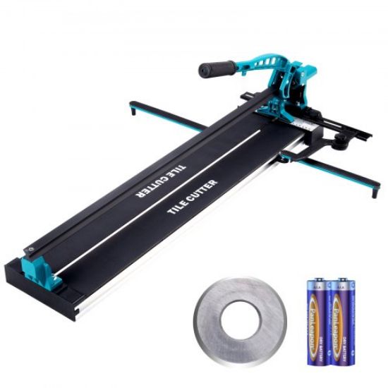 Picture of VEVOR Tile Cutter 47 Inch, Manual Tile Cutter All-Steel Frame,Tile Cutting Machine w/Laser Guide and Bonus Spare Cutter,Tile Cutter Hand Tool for Precision Cutting Porcelain Ceramic Floor Tiles