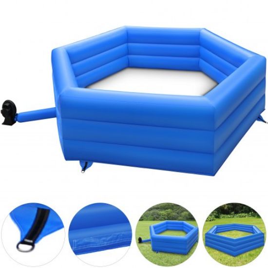 Picture of VEVOR 15 ft Gaga Ball Pit, Inflatable with Electric Air Pump, Gagaball Court Inflates in Under 3 Minutes, for Outdoor and Indoor School Family Activity