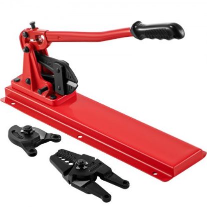 Picture of VEVOR Bench Swager Tool 24" Wire Rope Swaging Tool w/Crimper Cable Bolt Cutter Head Bench Crimper 1/16"-3/16" Aluminum/Copper Sleeves Bench Cable Alloy Steel Crimper Swager for1/2" Wire Rope Ferrules