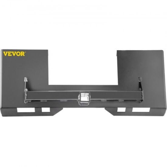 Picture of VEVOR Universal Skid Steer Mount Plate 1/4" Thick Skid Steer Plate Attachment 3000LBS Weight Capacity Quick Attach Mount Plate Steel Adapter Loader Easy to Weld or Bolt to Different Accessories Gray