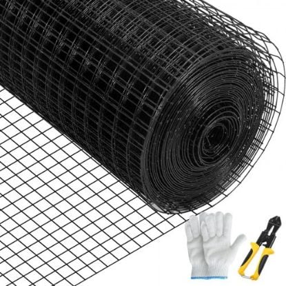 Picture of VEVOR Welded Wire Fence Vinyl Coated Chicken Rabbit Mesh 1"x1" 16 Gauge 24"x50'