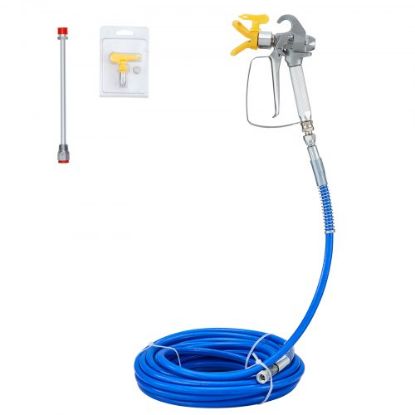 Picture of VEVOR Airless Paint Spray Hose Kit 50ft 1/4" Swivel Joint 3600psi with 517 Tip