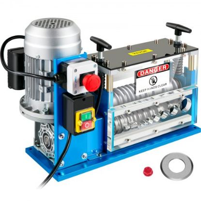 Picture of VEVOR Cable Wire Stripping Machine 0.06 inch -1.5 inch,Portable Powered Wire Stripper Machine 11 Channels 10 Blades,Automatic Wire Stripping Tool 75ft/minute,for Recycling Copper Wire