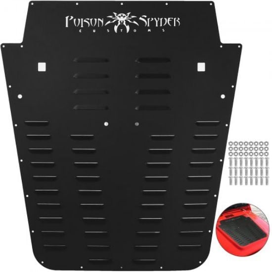 Picture of VEVOR Vented Hood Louver Black Powdercoat for 2013-2017 Jeep Wrangler JK