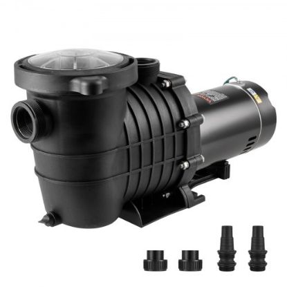 Picture of VEVOR Swimming Pool Pump 1.5HP 115V 1100W, Single Speed Pumps for Above Ground, 5280 GPH Max. Flow, Certification of ETL for Security