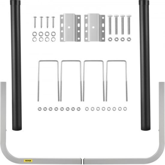 Picture of VEVOR Boat Trailer Guide-ons, 46", One Pair Aluminum Trailer Guide ons, Rust-Resistant Trailer Guides with Adjustable Width, Mounting Parts Included, for Ski Boat, Fishing Boat or Sailboat Trailer