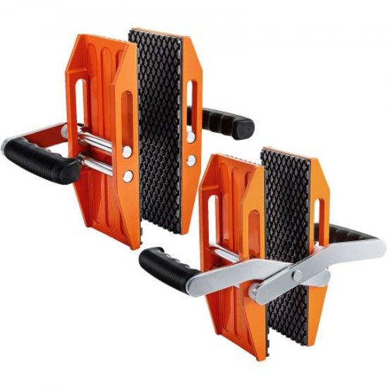 Picture of VEVOR 2 PCS Double Handed Stone Carrying Clamps, 2.36 inch (60mm) Granite Lifting Tools with Slip-proof Rubber Pads, 550 lbs Loading Capacity for Moving Marble, Glass, Slabs and Plywood