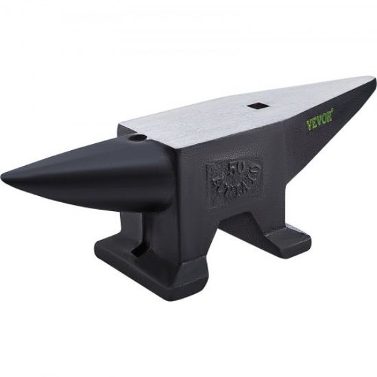 Picture of VEVOR Cast Steel Anvil, 22 Lbs(10kg) Single Horn Anvil with Large Countertop and Stable Base, High Hardness Rugged Round Horn Anvil Blacksmith, for Bending, Shaping