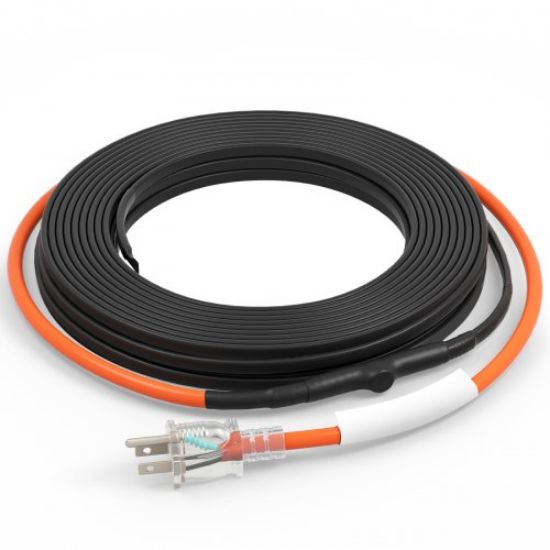 Picture of VEVOR Self-Regulating Pipe Heating Cable, 24-feet 5W/ft Heat Tape for Pipes Freeze Protection, Protects PVC Hose, Metal and Plastic Pipe from Freezing, 120V