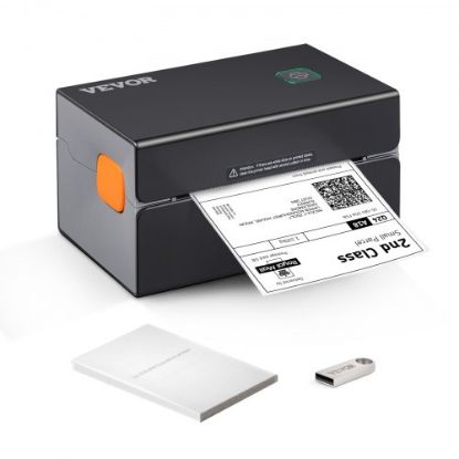 Picture of VEVOR HD(300DPI) Thermal Label Printer,  Shipping Label Printer with Auto Label Recognition, Support Windows/ MacOS/ Linux/ Chromebook, Compatible with Amazon, eBay, Shopify, USPS, Etsy, UPS, etc.