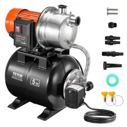 Picture of VEVOR Shallow Well Pump Portable Garden Water Jet Pump 1.5HP 1200GPH 164 ft Head