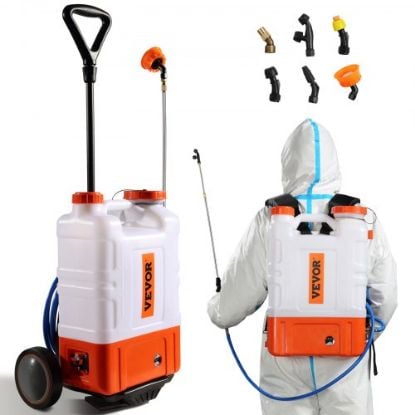 Picture of VEVOR Battery Powered Backpack Sprayer 4 Gal Tank 0-90 PSI Adjustable Pressure