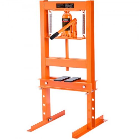 Picture of VEVOR Hydraulic Shop Press, 12 Ton H-Frame Hydraulic Garage/Shop Floor Press, Adjustable Shop Press with Press Plates, Heavy Duty Hydraulic Press for Garage, Shop, Workshop